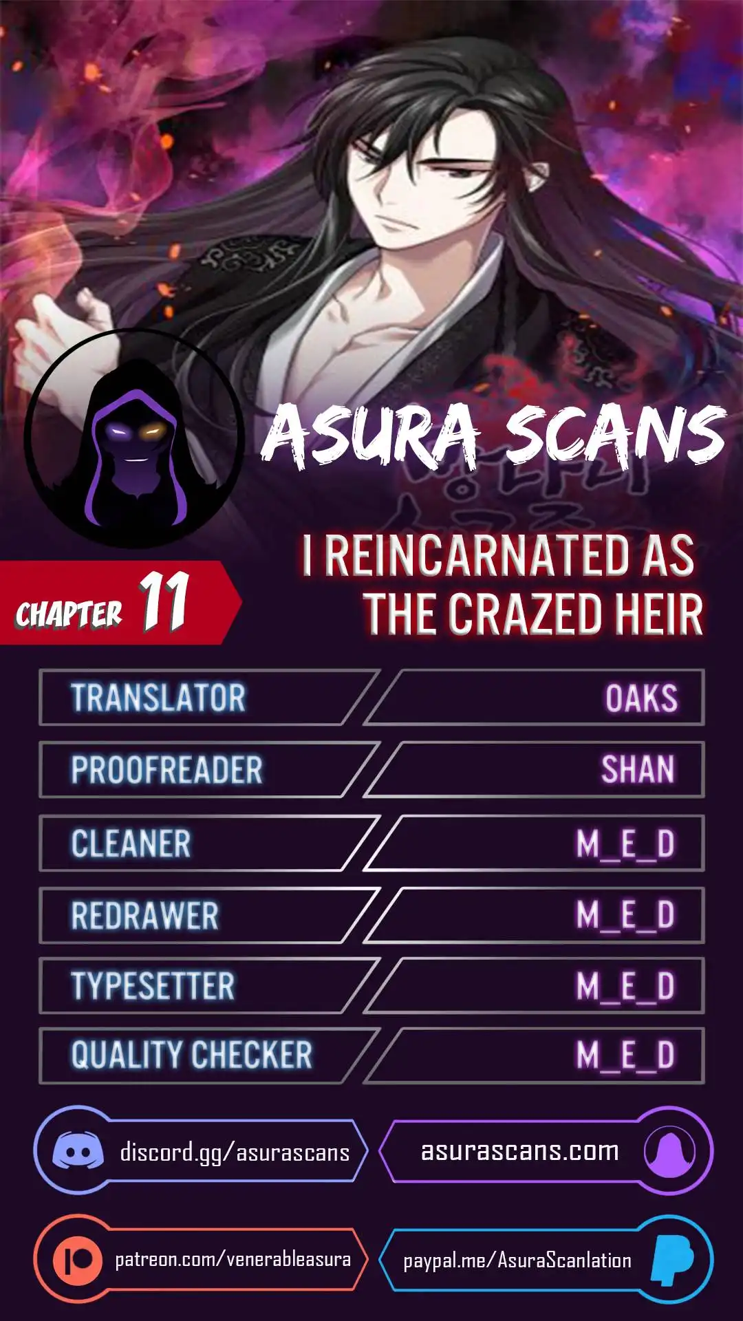 I Reincarnated As The Crazed Heir Chapter 11 1